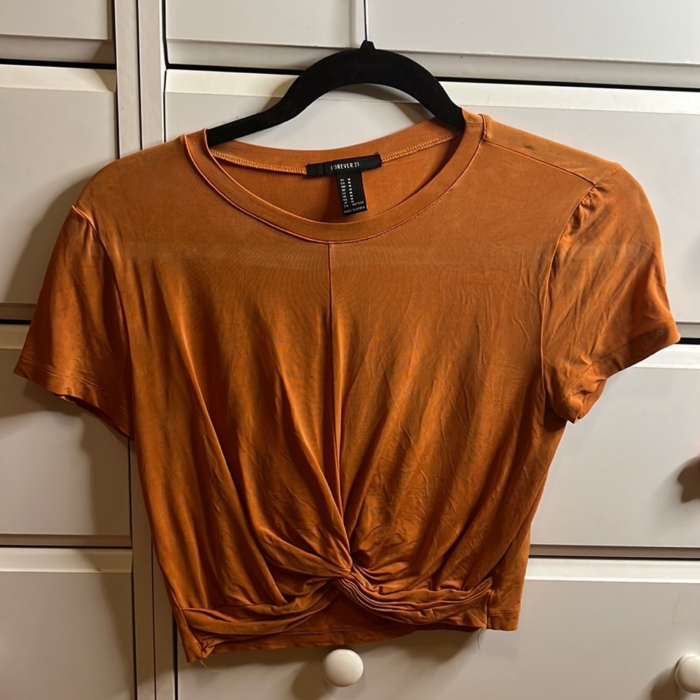 Rust orange top